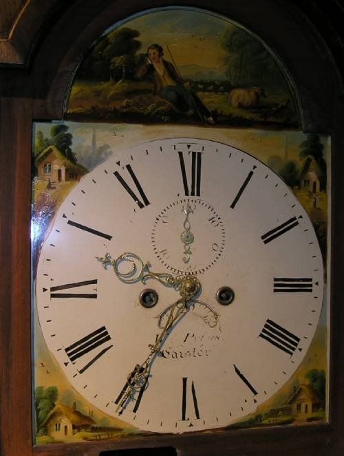 fig 2. 19th Cent Mahogany 8 Day Longcase Clock